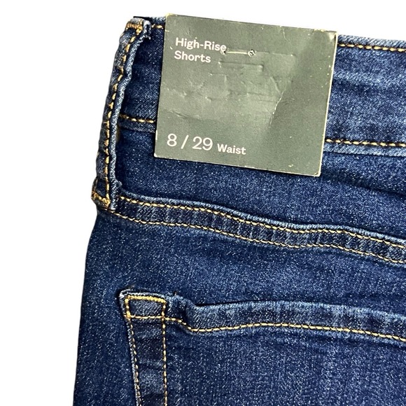 Wild Fable Shorts 8/29 Blue Dusk Denim High Rise Stretch‎ Classic 90s Trendy NEW - Picture 5 of 11